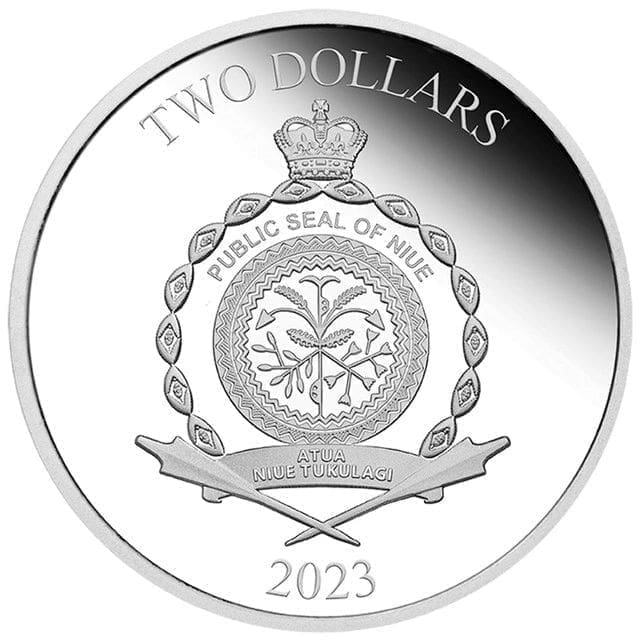 2023 Niue Fast & Furious Quarter Mile at a Time 1 oz Silver Coin - Image 2