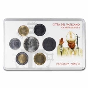 1984 Vatican City Pope John Paul II 7-Coin Set BU