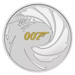 007 james bond 1oz silver coin with colour 2021