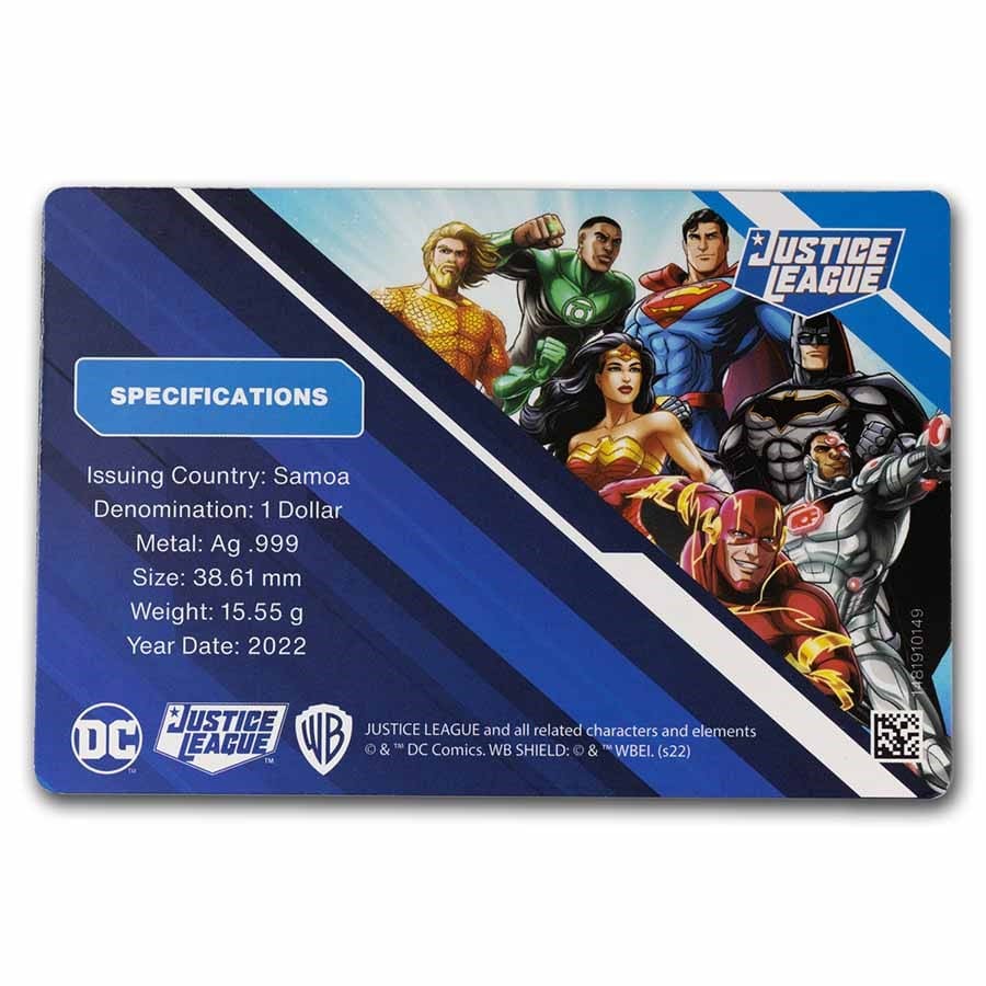 2022 Wonderwoman 1/2 oz silver coin - Image 3