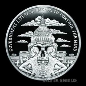 2023 SILVER SHIELD GOVERNMENT MIND CONTROL V2 1 OZ SIVER PROOF