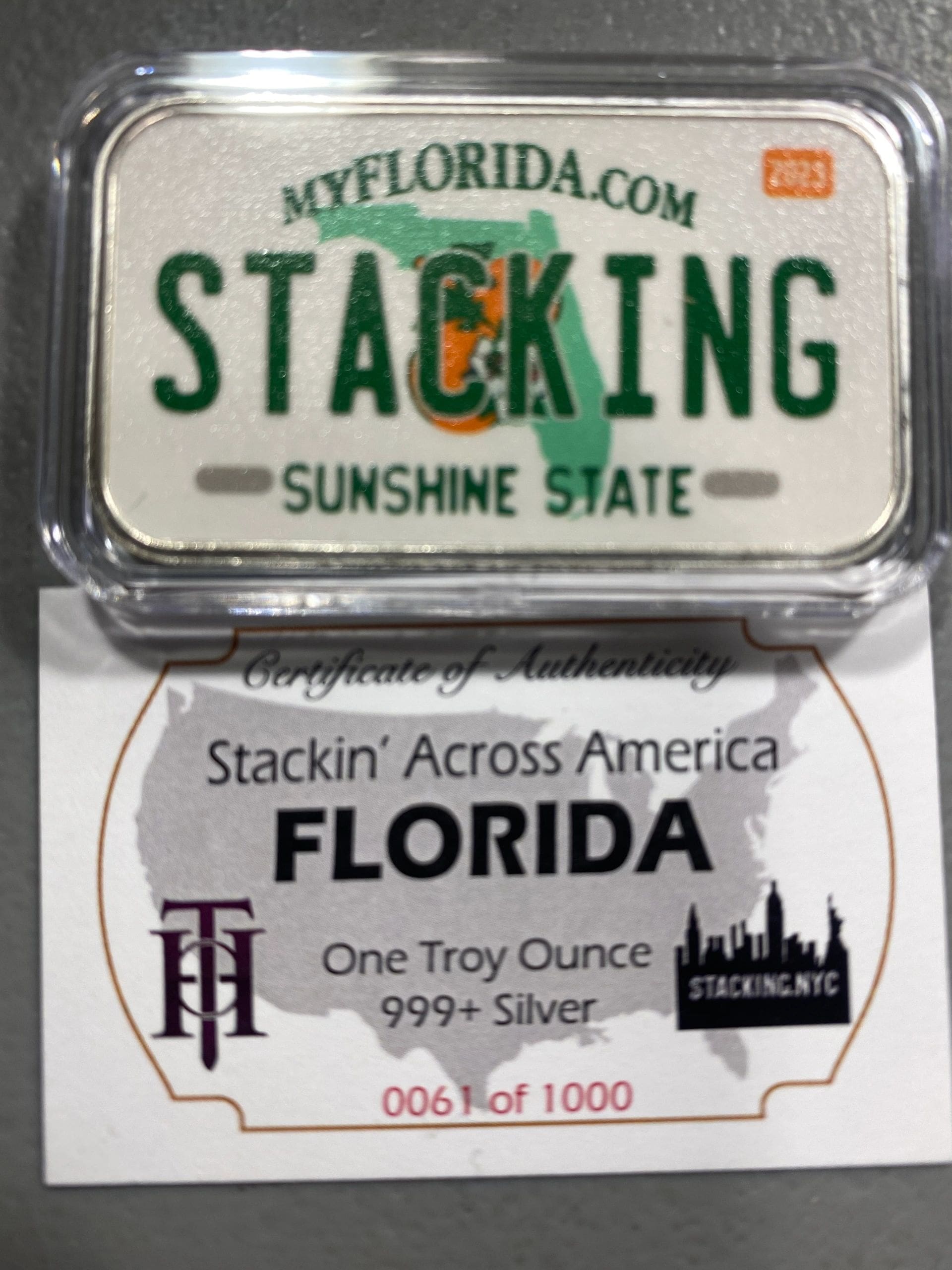 Florida SAA 1z Silver Bar