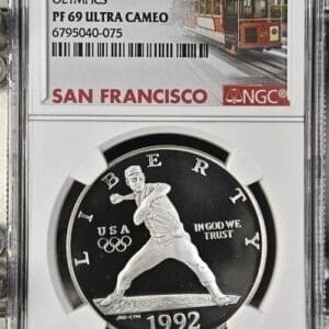 1992 S OLYMPICS NGC PF69 ULTRA CAMEO
