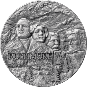 2024 Ghana Mt. Rushmore 2 oz Silver Coin