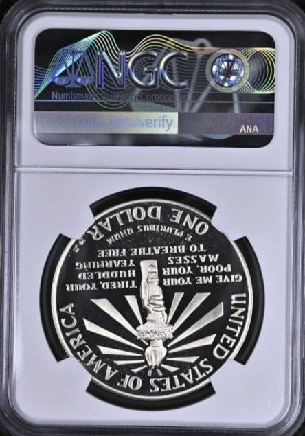1986-S Statue of Liberty Commemorative Silver Dollar | NGC PF69 Ultra Cameo - Image 2
