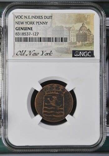 N.E.INDIES VOC NEW YORK PENNY DUIT