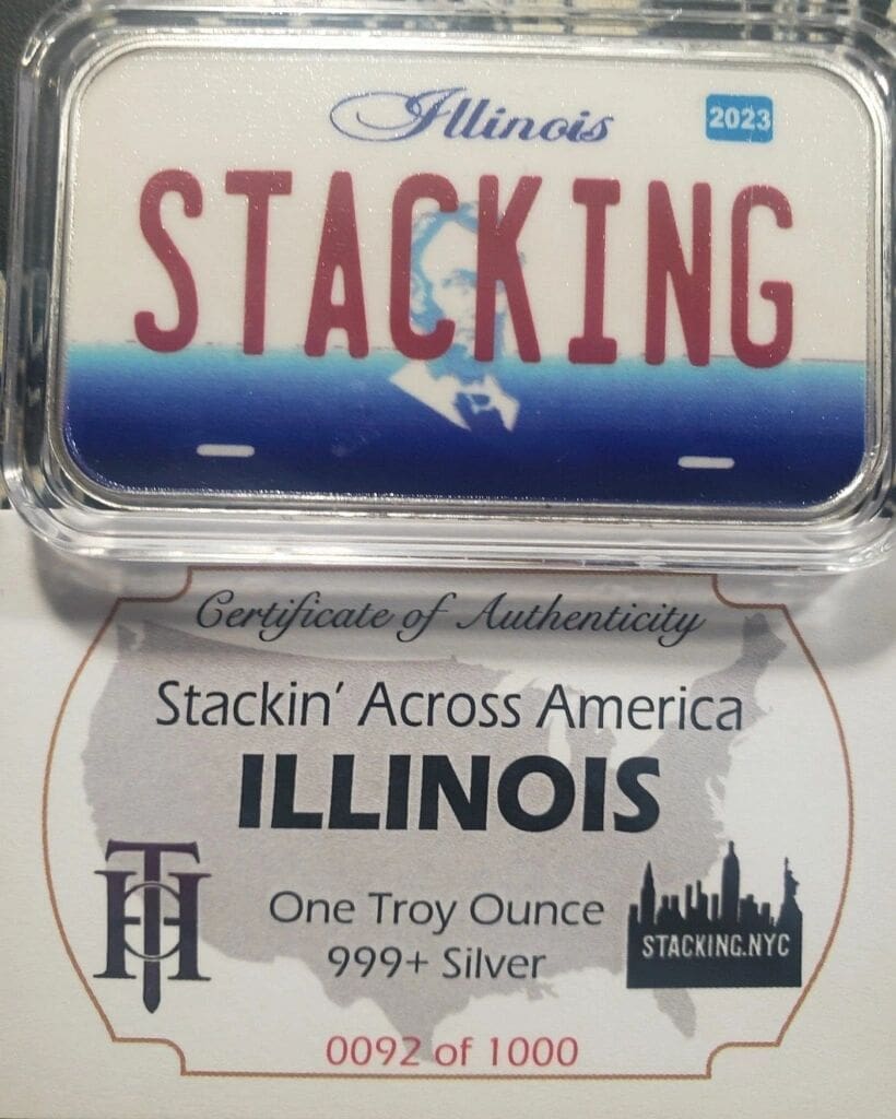 Illinois SAA 1z Silver Bar