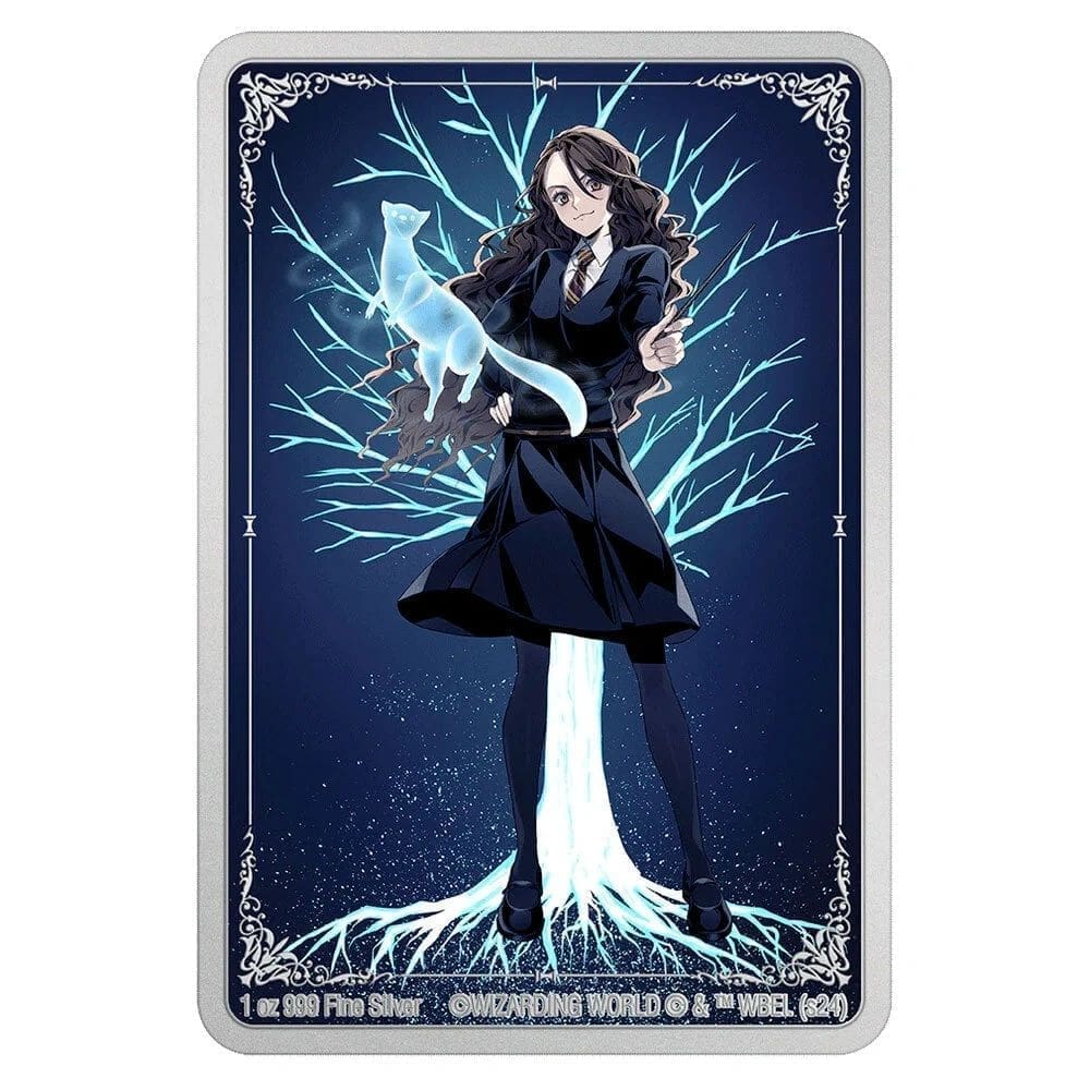 HARRY POTTER PATRONUS: HERMIONE GRANGER 1OZ SILVER COIN