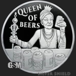 2023 SILVER SHIELD QUEEN OF BEERS 1Z SIVER PROOF
