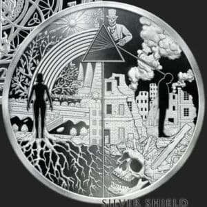 2020 SILVER SHIELD DARK SIDE OF HUMANITY 1 OZ SIVER PROOF