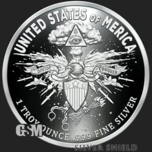 2020 SILVER SHIELD DEATH EAGLE 1 OZ SIVER PROOF