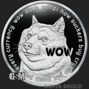 2021 SILVER SHIELD DOGECOIN 1 OZ SIVER PROOF