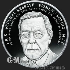 2021 SILVER SHIELD WOODROW WILSON 1 OZ SIVER PROOF