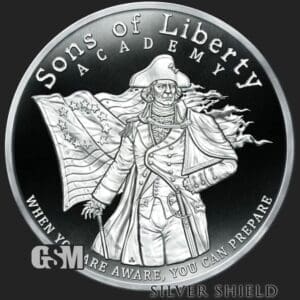 2021 SILVER SHIELD SONS OF LIBERTY 1 OZ SIVER PROOF