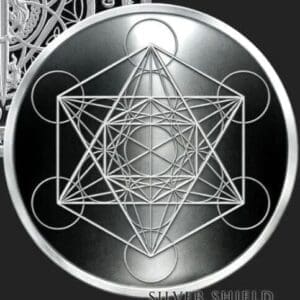 2020 SILVER SHIELD METATRON'S CUBE 1 OZ SIVER PROOF