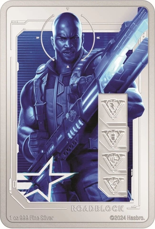 2024 Niue G.I. Joe Roadblock 1 oz Silver colorized Coin
