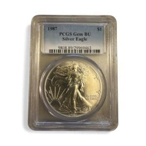 1987 American Silver Eagle Slab