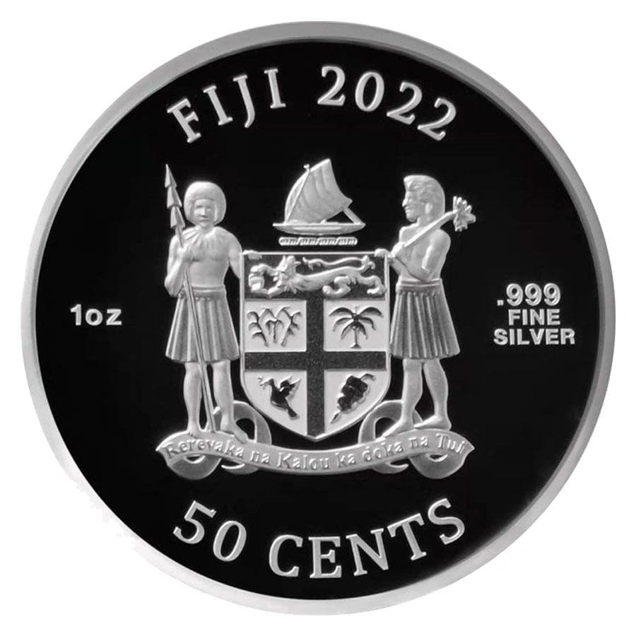 2022 Fiji 1z silver Dog coin - Image 2