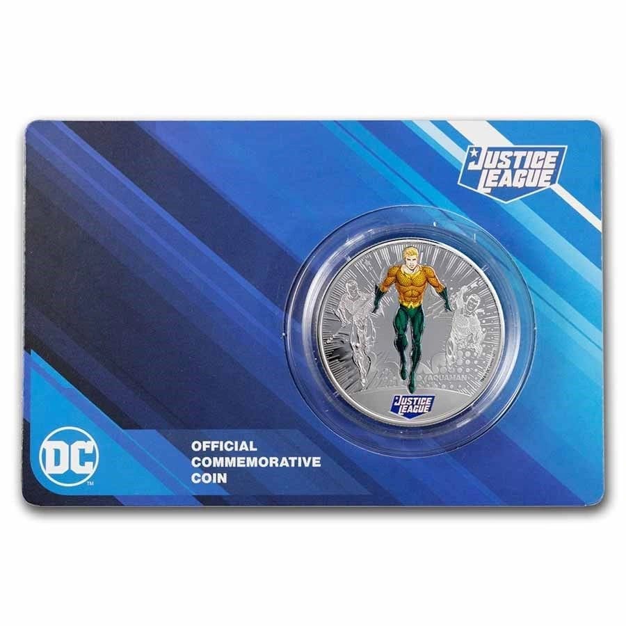 2022 Aquaman 1/2 oz silver coin - Image 3