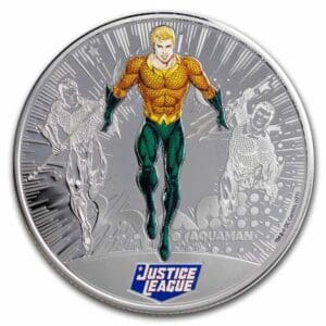 2022 Aquaman 1/2 oz silver coin