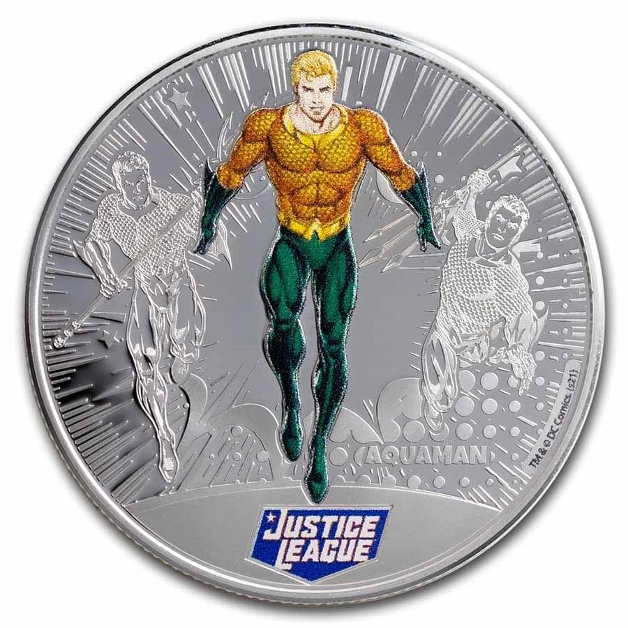 2022 Aquaman 1/2 oz silver coin