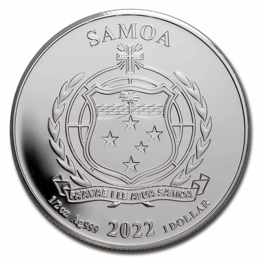 2022 Wonderwoman 1/2 oz silver coin - Image 2