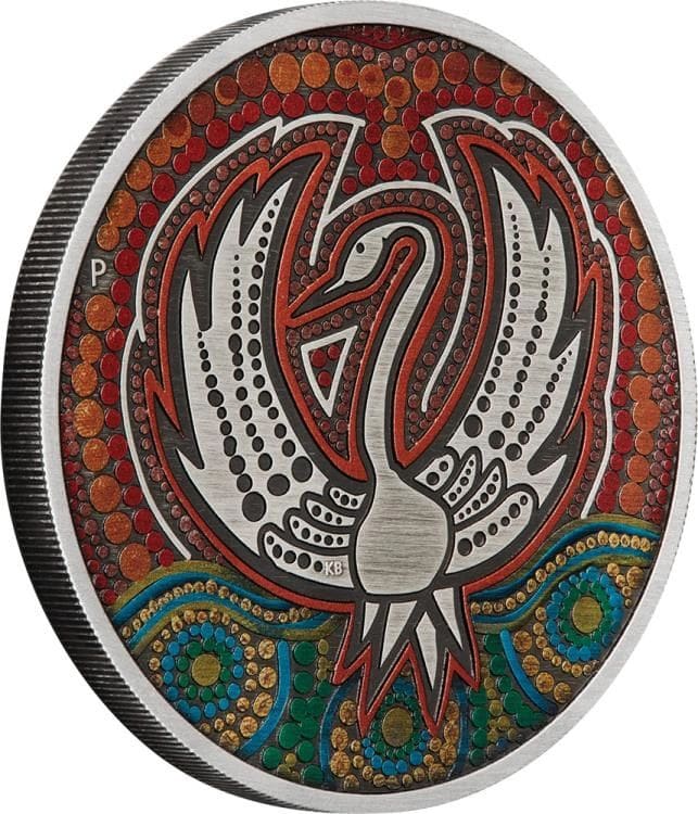 2022 Australia Black Swan of Maali 2 oz silver coin - Image 2