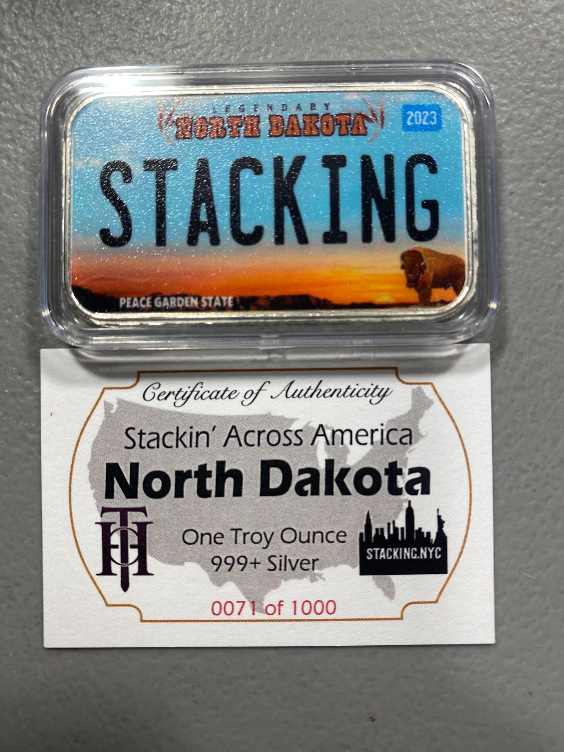 North Dakota SAA 1z Silver Bar