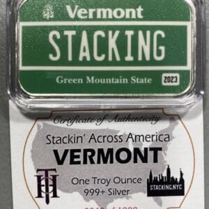 Vermont SAA 1oz Silver Bar