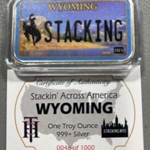 Wyoming SAA 1z Silver Bar