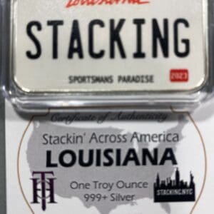Louisiana SAA 1z Silver Bar