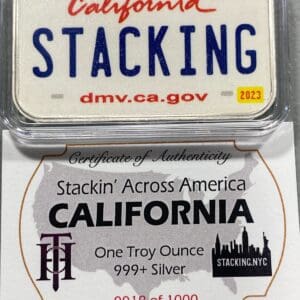 California SAA 1z Silver Bar