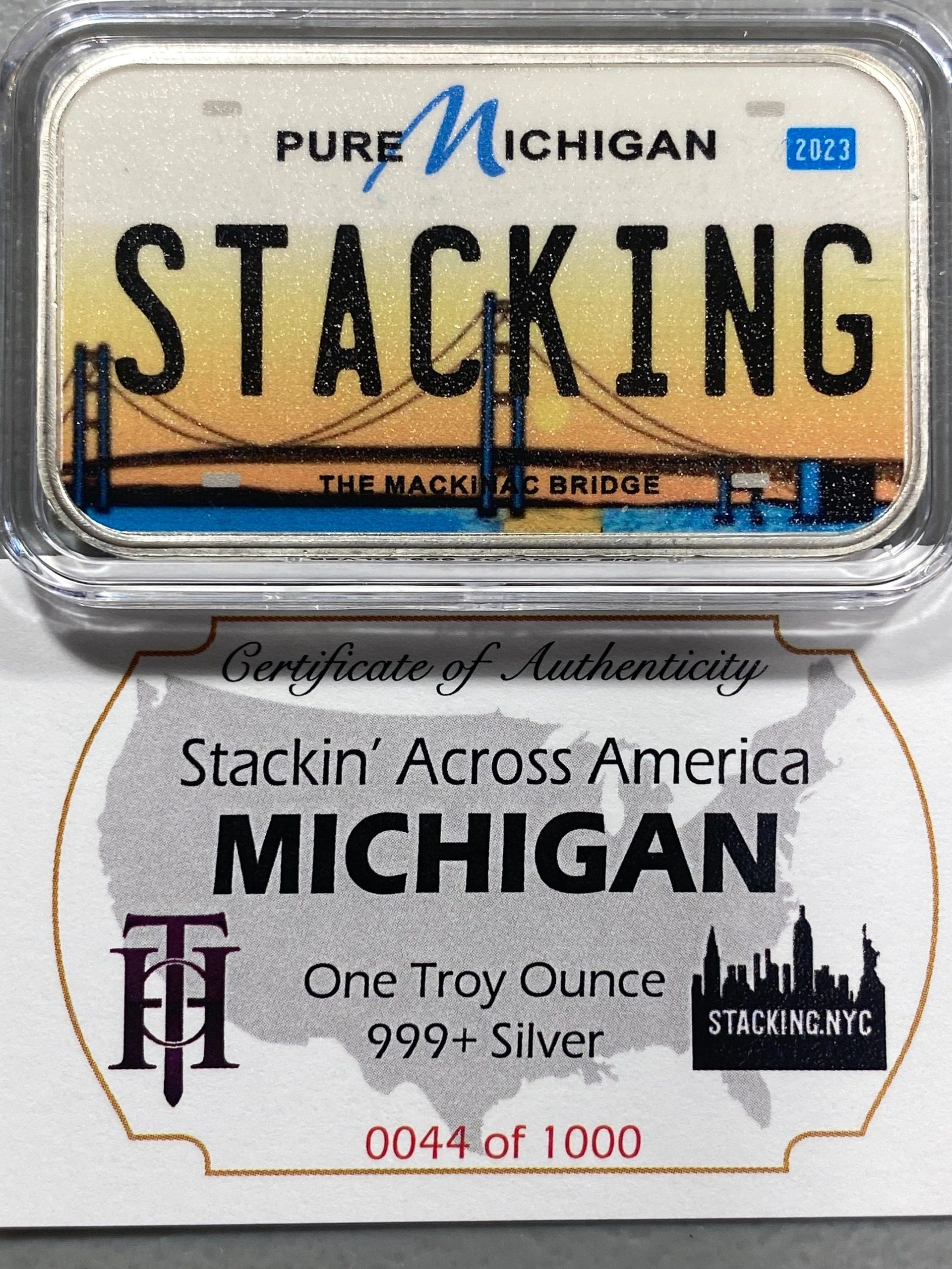 SAA Michigan 1z Silver Bar