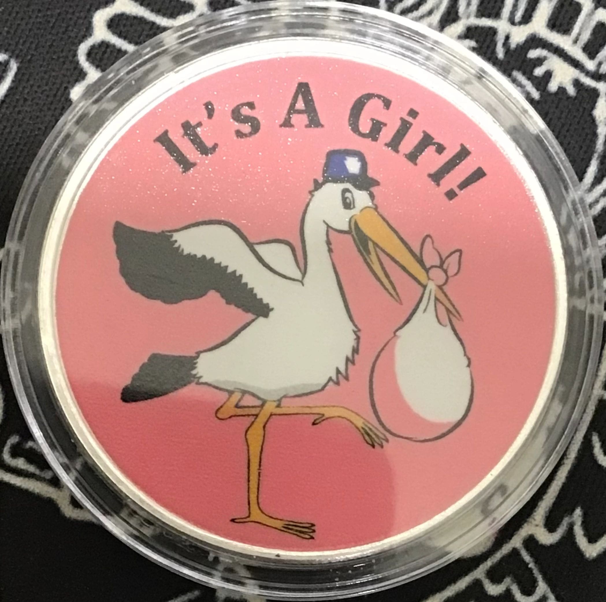 It's a Girl! 1oz silver round - Keystone Stacking