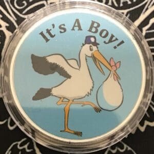 It's a Boy! 1oz silver round - Keystone Stacking