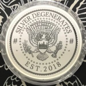 #Silverdegenerates 1oz silver round - Keystone Stacking