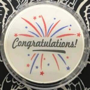 Congratulations "Burst" 1oz silver round - Keystone Stacking