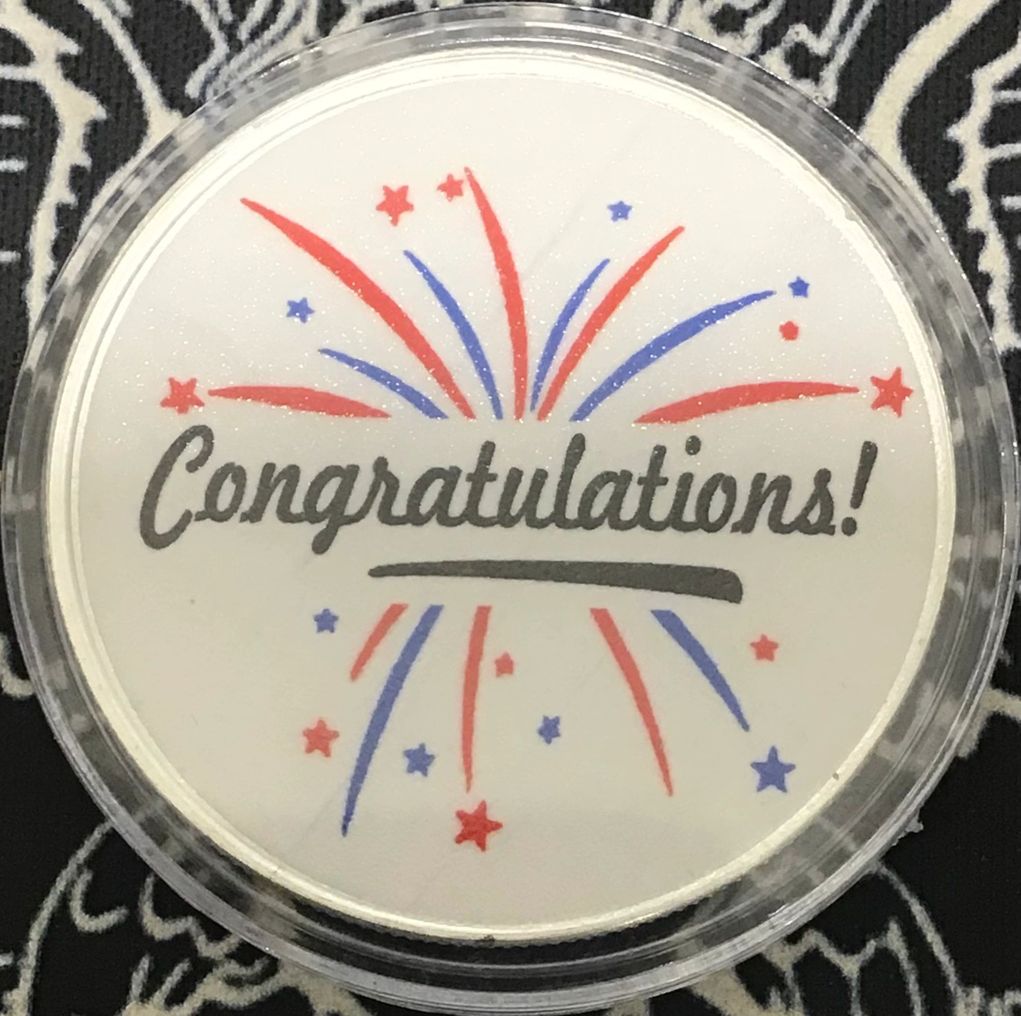Congratulations "Burst" 1oz silver round - Keystone Stacking